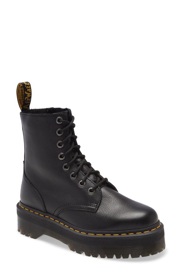 ドクターマーチン レディース シューズ ブーツ・レインブーツ プラットフォームブーツ プラットフォーム Dr Martens Jadon Platform Boot Black ブラック