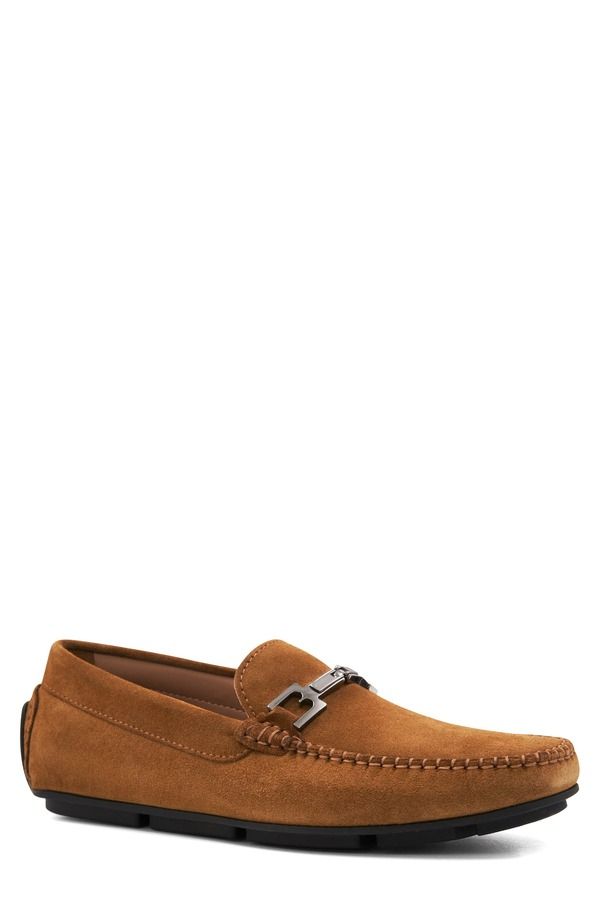 ブルーノマグリ メンズ シューズ スリッポン・ローファー Bruno Magli Taso Bit Driving Loafer Cognac Suede