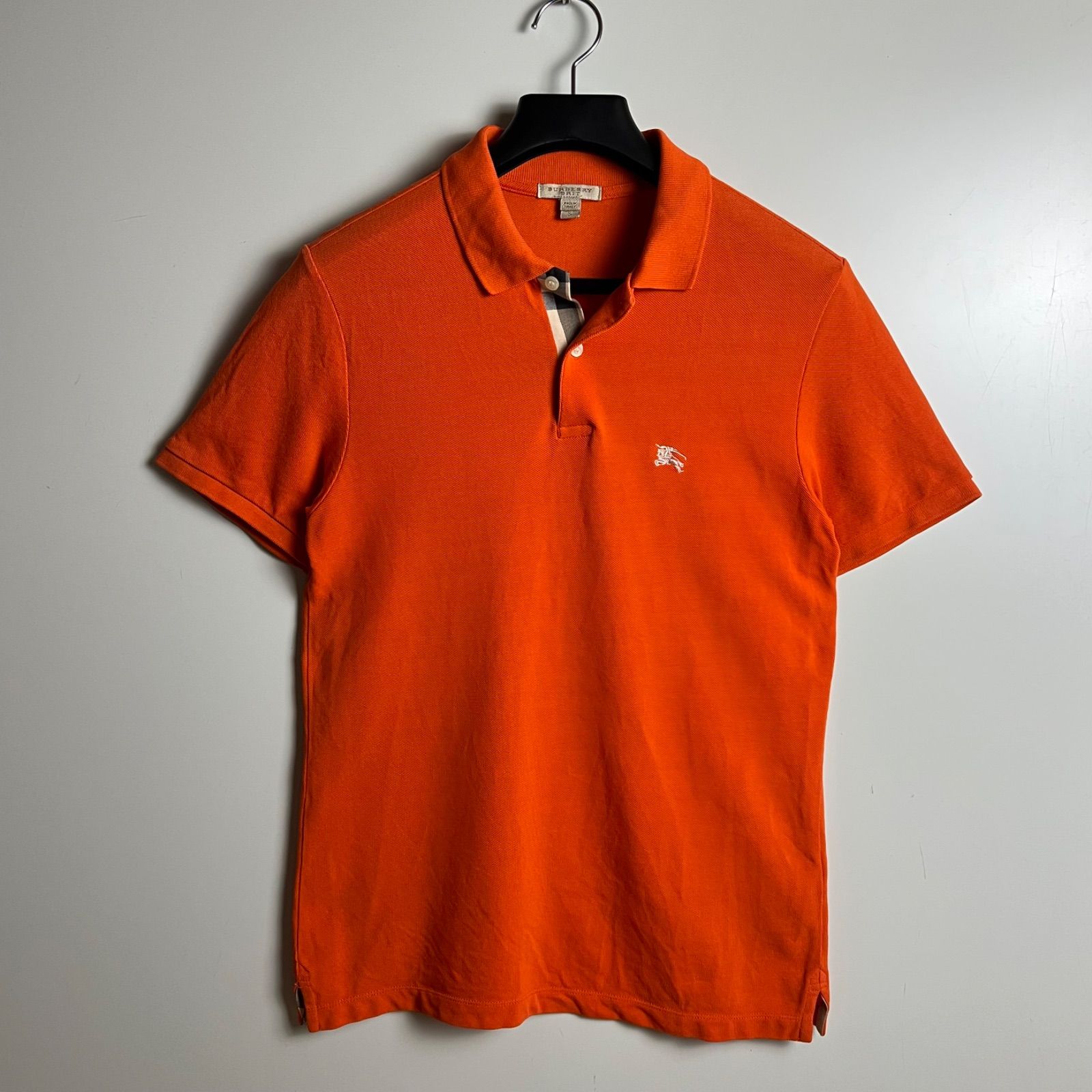 BURBERRY BRIT archive orange × nova polo shirts S バーバリー