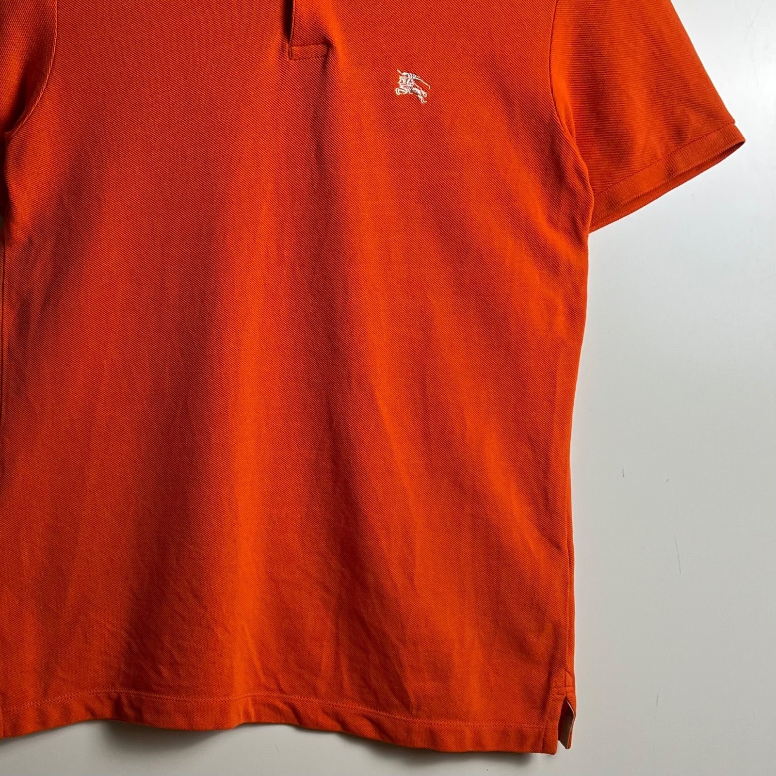 BURBERRY BRIT archive orange × nova polo shirts S バーバリー