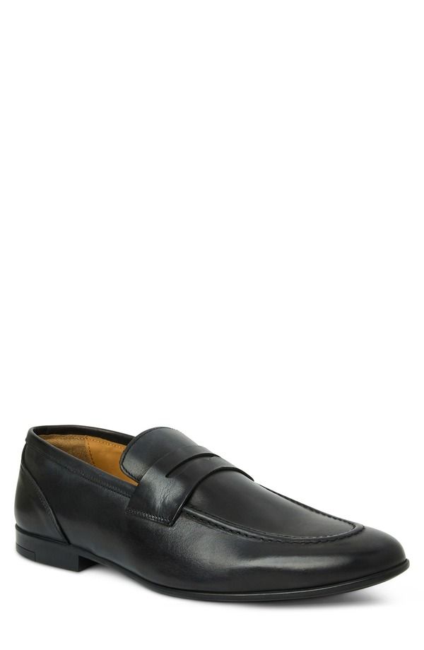 ブルーノマグリ メンズ シューズ ローファー Bruno Magli Lastra Penny Loafer Black Smooth ブラック