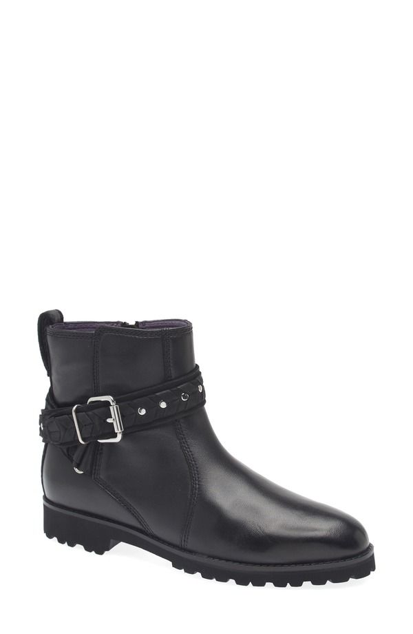 ロバート ツア レディース シューズ ブーツ・レインブーツ Robert Zur Nicolle Buckle Strap Bootie Black ブラック
