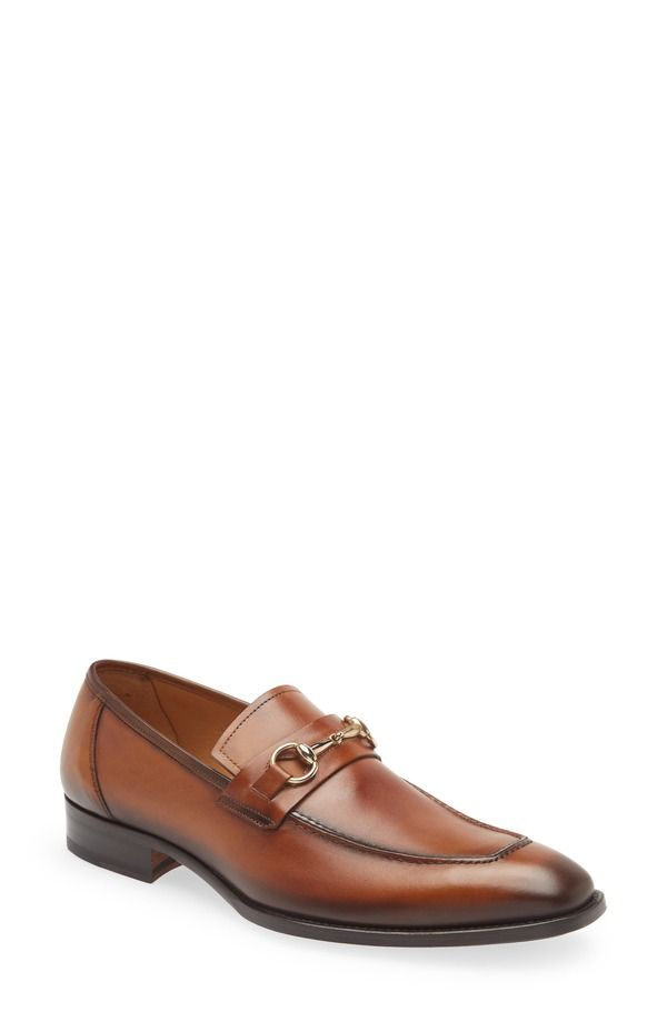 メズラン メンズ シューズ レザー ローファー Mezlan Bit Ornament Leather Loafer Cognac