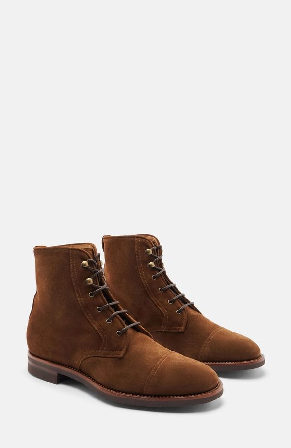 スカロッソ メンズ シューズ ブーツ・レインブーツ SCAROSSO Paolo Boots Light Brown Suede ブラウン