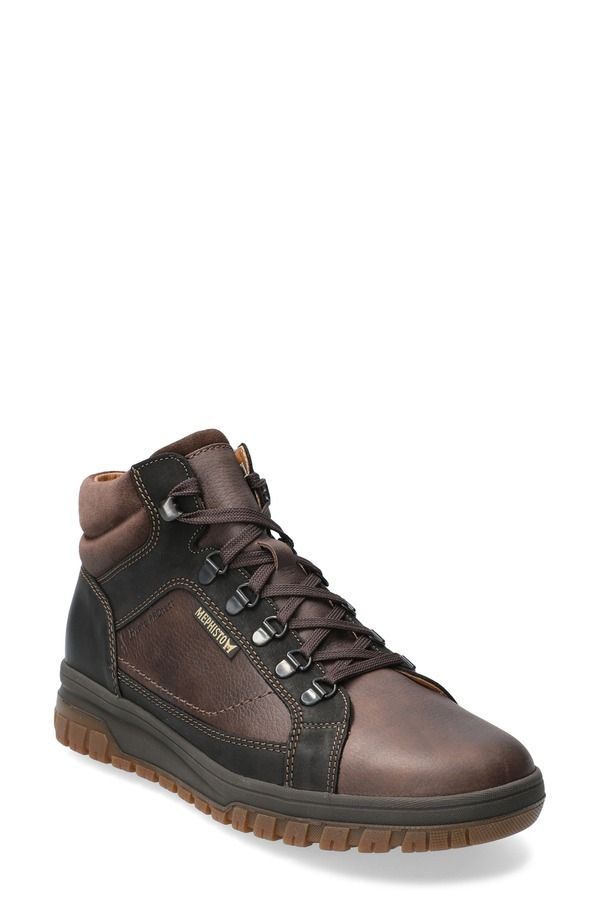 メフィスト メンズ シューズ ブーツ・レインブーツ レース Mephisto Pitt Mid LaceUp Boot Dark Brown ブラウン