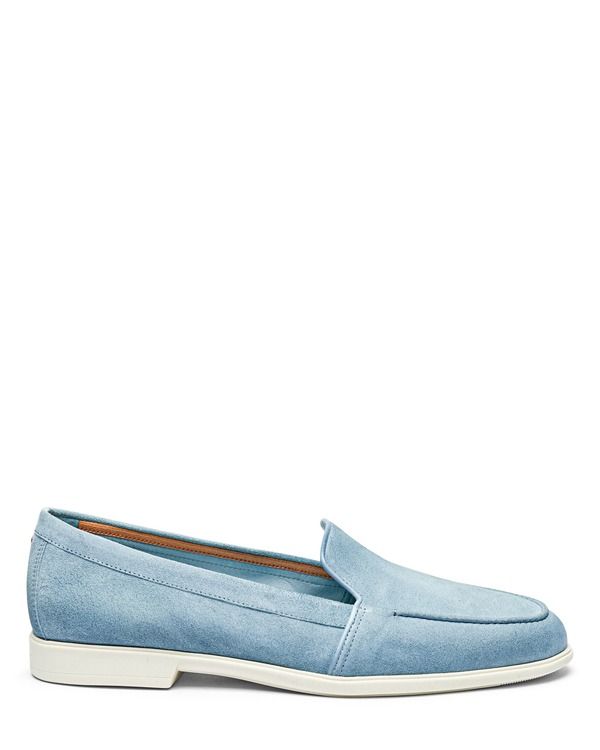 サントーニ レディース シューズ スリッポン・ローファー スエード Santoni Womensuede Loafer Light Blue ブルー 130,400円