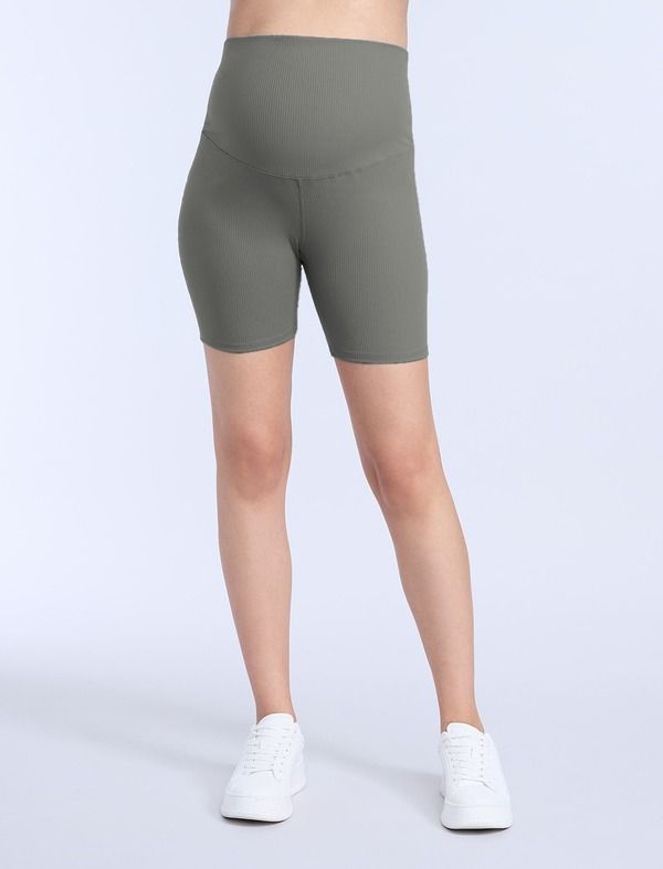 マザーフッドマタニティー レディース ボトムス ハーフパンツ・ショーツ リブ MOTHERHOOD MATERNITY 6 12 Ribbed Maternity Biker Short Deep Depths