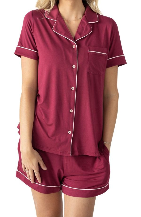 キンドリッド ブレイブリー レディース アンダーウェア ナイトウェア Kindred Bravely Clea Short Sleeve Pajama Set Berry