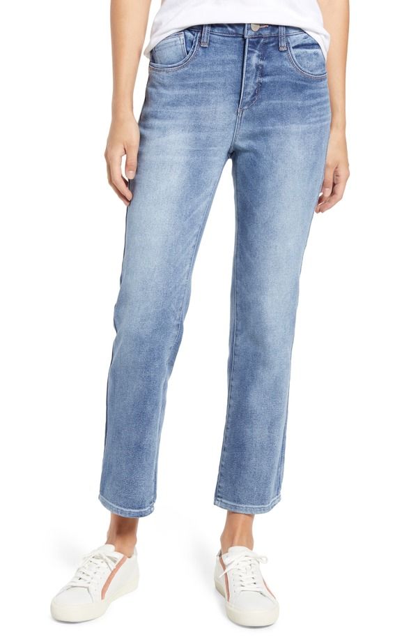 ウィットウィズダム レディース ボトムス デニムパンツ ストレート ブーツ ジーンズ Wit Wisdom Bennett Barely Boot Straight Leg Jeans Light Blue ブルー