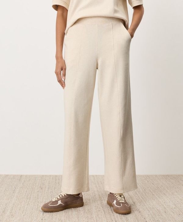 パクト レディース ボトムス レギンス ワイドレッグ コットン Pact Organicotton Airplane Pintuck Wide Leg Pant Cream Heather クリーム