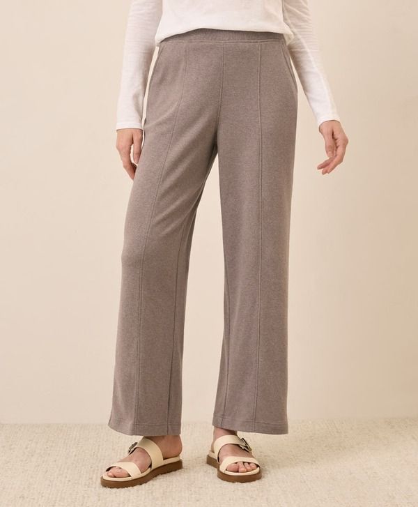 パクト レディース ボトムス レギンス ワイドレッグ コットン Pact Organicotton Airplane Pintuck Wide Leg Pant Deep Taupe Heather ヘザー