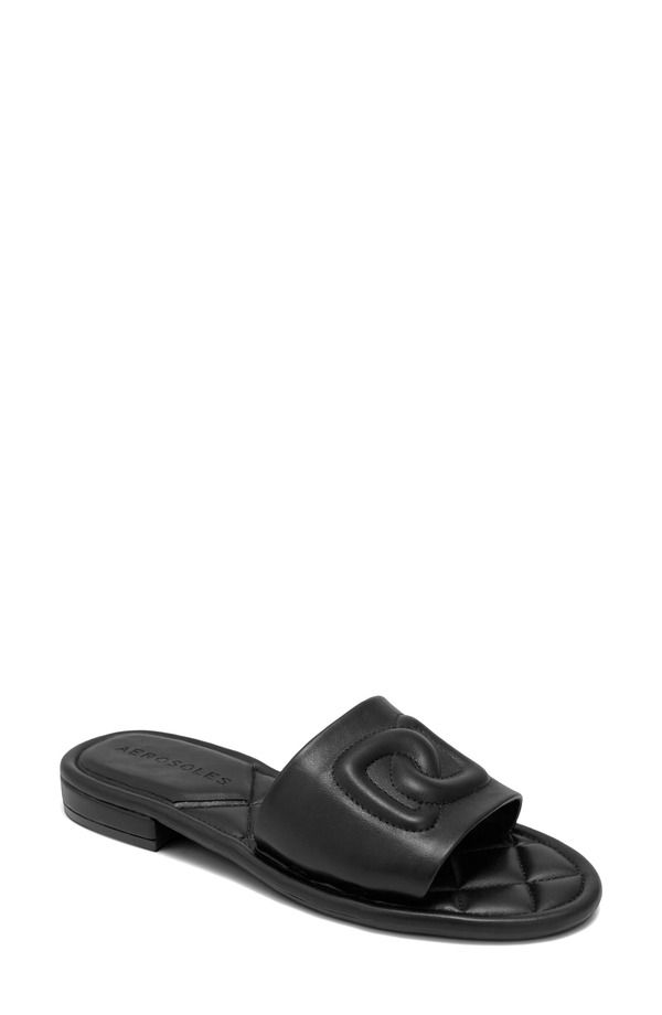 エアロソールズ レディース シューズ サンダル Aerosoles Jilda Slide Sandal Black ブラック