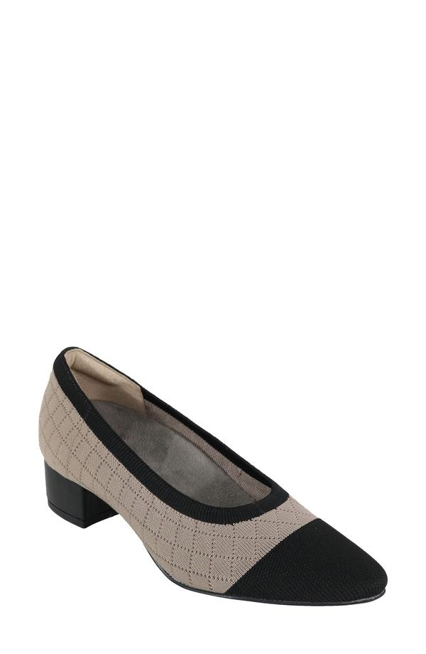 ダイビッドテイト レディース シューズ ヒール David Tate Carla Pump Taupe Black ブラック