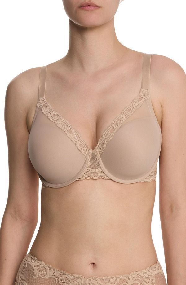 ナトリ レディース トップス Tシャツ Natori Feathers Full Figure Plunge TShirt Bra Cafe