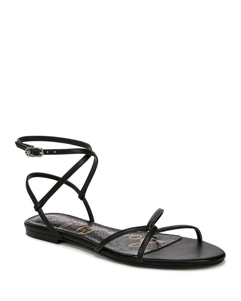 サムエデルマン レディース シューズ サンダル Sam Edelman Womens Ellina Strappy Sandals Black Leather ブラック 23,998円