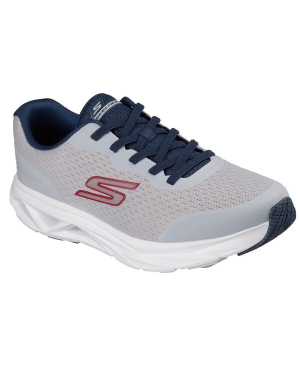 【送料無料】 スケッチャーズ メンズ スニーカー シューズ Mens GlideStep Vortex Avalin Running Sneakers from Finish Line Gray Navy