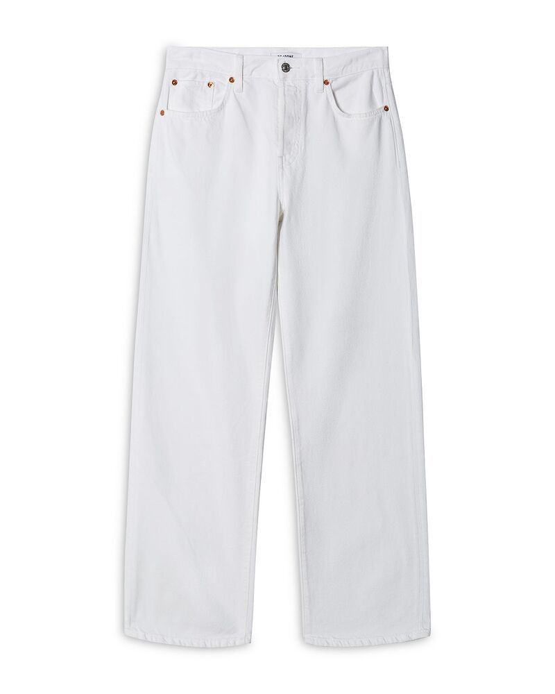 リダン レディース ボトムス デニムパンツ ジーンズ REDONE The Thrasher Mid Rise Loose Straight Jeans in Blanco