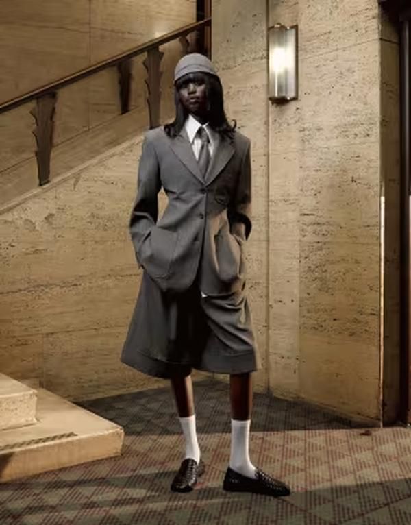 トップショップ レディース アウター ジャケット・ブルゾン ブレザー Tolu Coker x Topshop cinched 80s blazer in taupe トープ