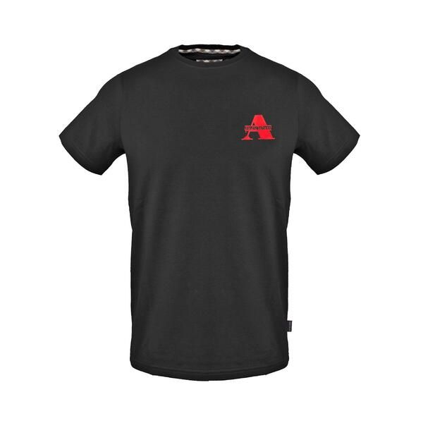 アクアスキュータム メンズ トップス Tシャツ Aquascutumens TShirt Black ブラック