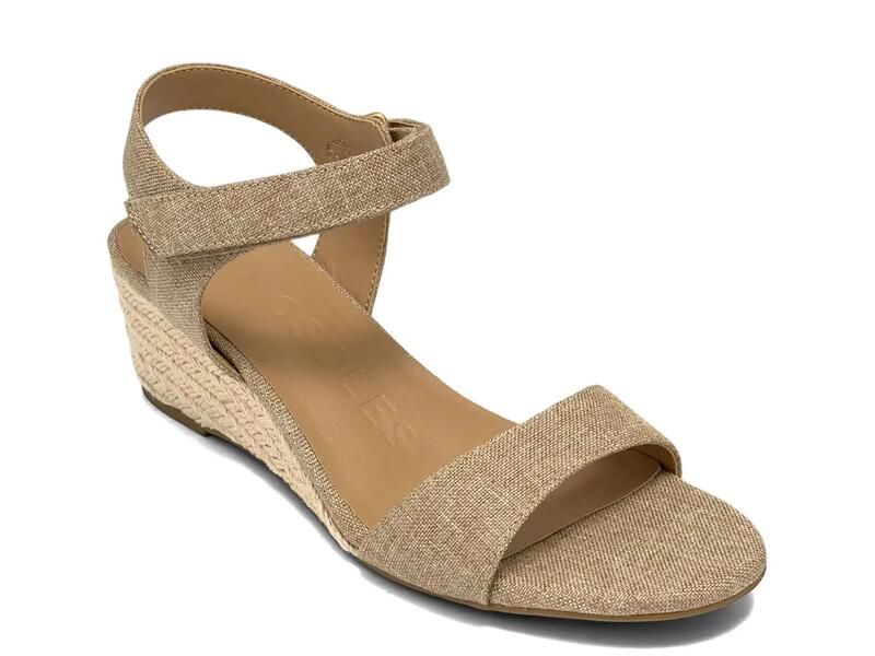エアロソールズ レディース シューズ サンダル AerosolesWel Espadrille Wedge Sandal Taupe トープ