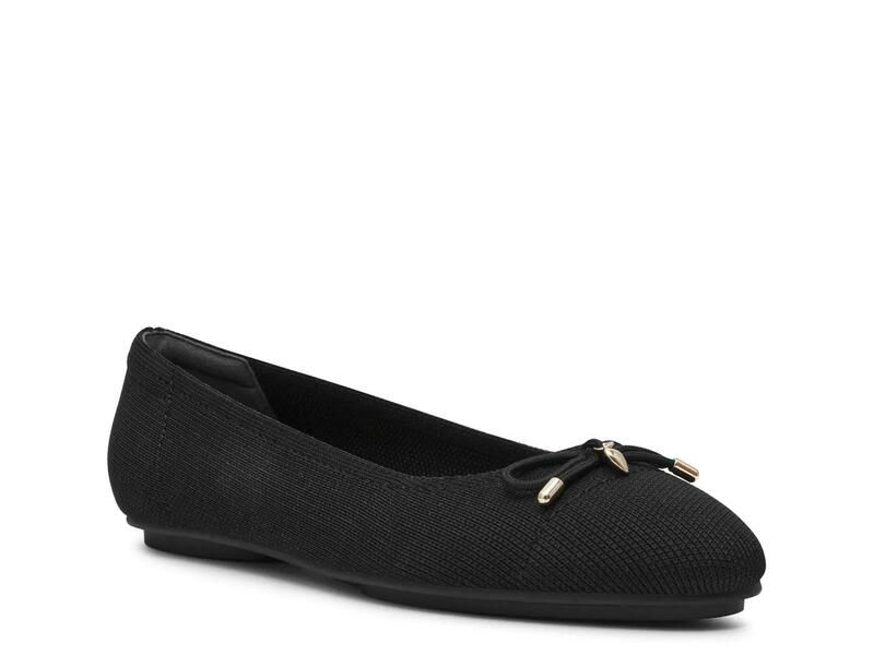 アンクライン レディース シューズ パンプス Anne KleinLuci Ballet Flat Blacknit ブラック