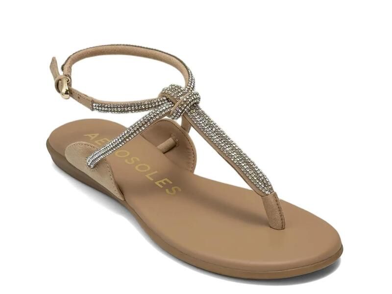 エアロソールズ レディース シューズ サンダル AerosolesGioiosa Flat Sandal Beige ベージュ