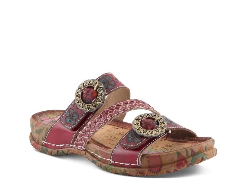 ラリティステ レディース シューズ サンダル LArtisteOn The Road Sandal RedMulticolor レッド