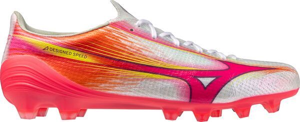 ミズノ メンズ シューズ スニーカー Mizuno Alpha III Elite FG Soccer Cleats PinkWhite ホワイト