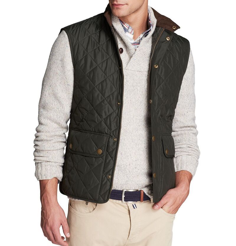 バブアー メンズ アウター ベスト キルティング ジレ Barbour Lowerdale Quilted Gilet Sage セージ