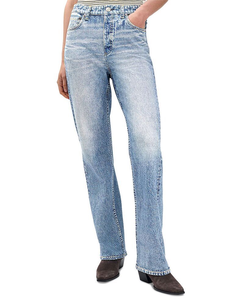 ラグアンドボーン レディース ボトムス デニムパンツ パイル コットン ジーンズ rag bone Miramar Cotton Terry Shea HighRise Relaxed Straight Sweatpant Jeans Tessa