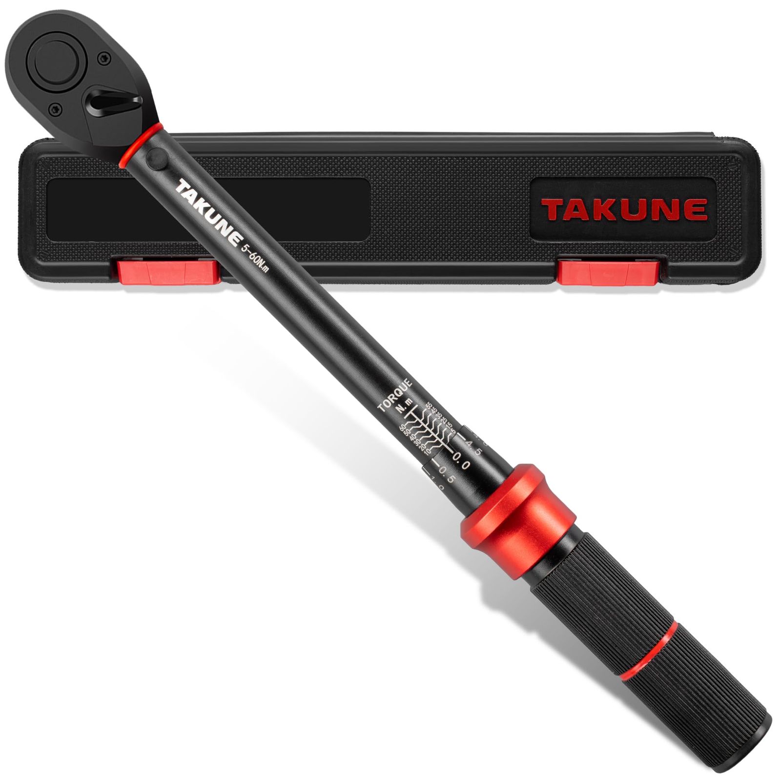 トルクレンチ プリセット型 差込角9.5ミリ(3/8インチ)5-60N.m 高精度±3% 両回転対応 車・バイク・自転車・タイヤ交換・機械の整備 校正証明書付★m fec0653f
