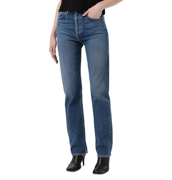 アゴルド レディース ボトムス デニムパンツ ストレート ジーンズ AGOLDE 90 s Pinch Waist High Rise Straight Leg Jeans in Overcast