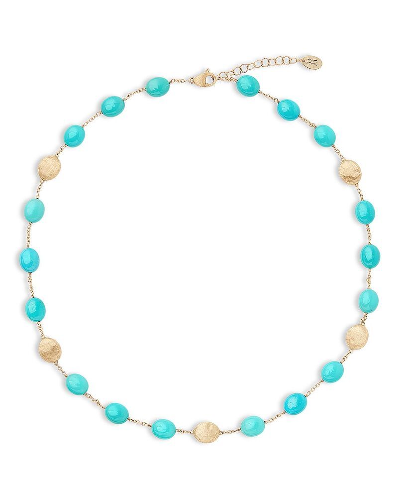 マルコ ビチェゴ レディース アクセサリー ネックレス・チョーカー・ペンダントトップ レース Marco Bicego 18K Yellow Gold Siviglia Multi Stone Collar Necklace 165 Exclusive Blu