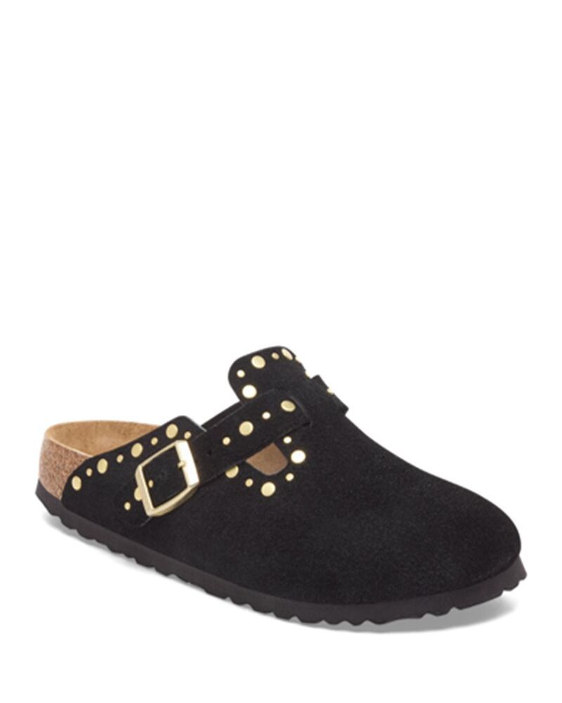 ビルケンシュトック レディース シューズ サンダル Birkenstock Womens Boston Rivet Clogs Black ブラック