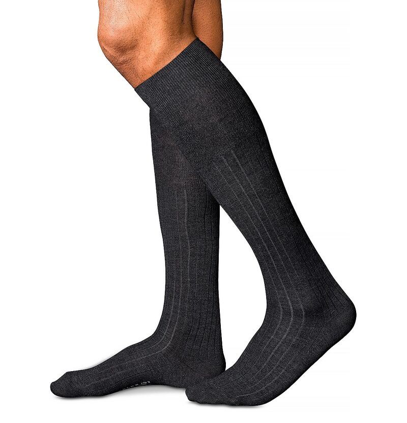 ファルケ メンズ アンダーウェア 靴下 Falke No 2 Knee High Socks Anthracite Melange