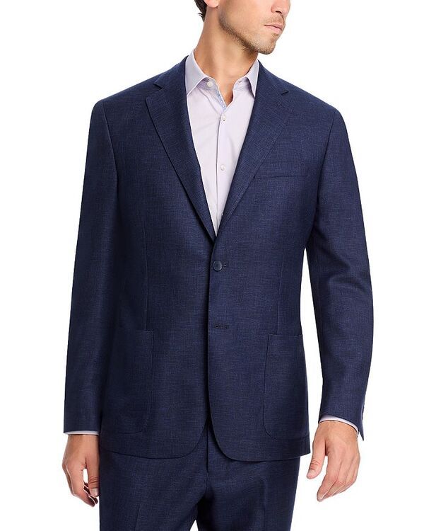 ヴィンス メンズ アウター ジャケット・ブルゾン スリムフィット ジャケット Vince Melange Solid Unstructured Slim Fit Suit Jacket Dark Blue ブルー