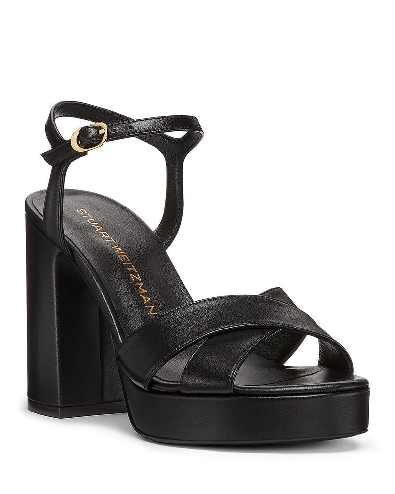 スチュアート ワイツマン レディース シューズ サンダル プラットフォーム Stuart Weitzman Womens Dayna Crisscross Platform Sandals Black ブラック