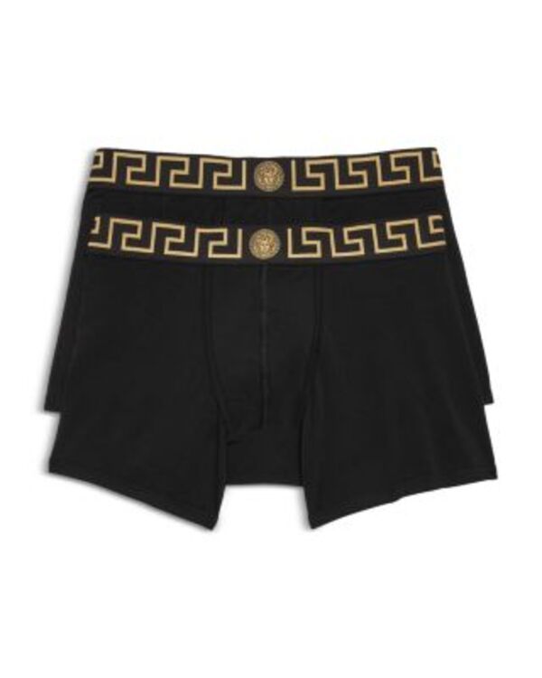ヴェルサーチ メンズ アンダーウェア ボクサーパンツ Versace Mens Trunks Pack of 2 BlackGold ブラック 34,970円