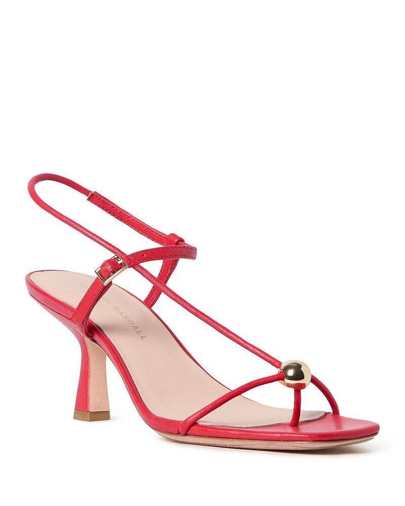 ロフラー ランダル レディース シューズ サンダル ヒール Loefflerandall Womenstrappy Embellished Higheel Sandals Red レッド