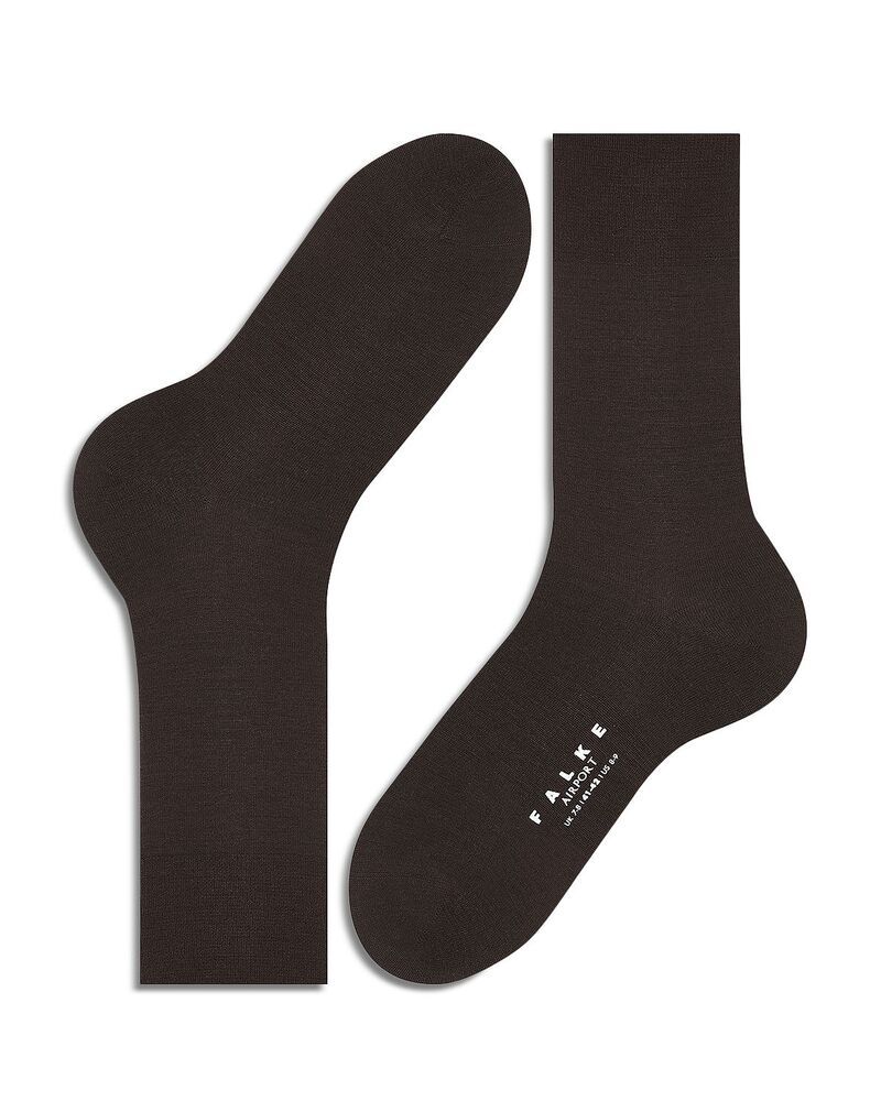 ファルケ メンズ アンダーウェア 靴下 ウール Falke Airport Wool Blend M lange Socks Brown ブラウン