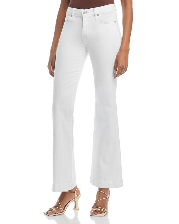 セブンフォーオールマンカインド レディース ボトムス デニムパンツ ワイドレッグ ジーンズ 7 For All Mankind Slim Illusion Dojo High Rise Wide Leg Jeans in Luxe White ホワイト
