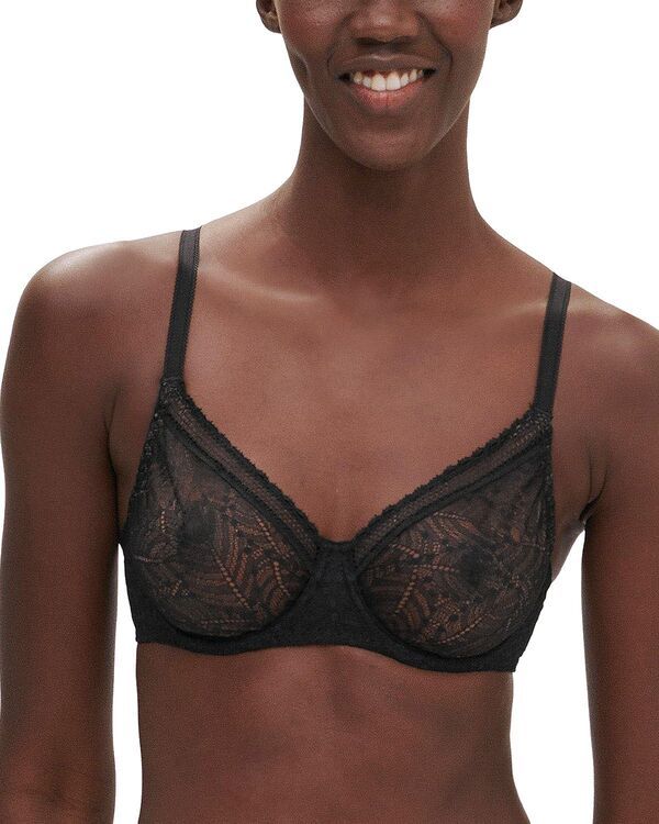 シモーヌペレール レディース アンダーウェア ブラジャー レース Simone Perele Comete Full Coverage Lace Bra Black ブラック