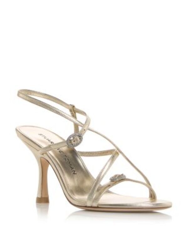 スチュアート ワイツマン レディース シューズ サンダル Stuart Weitzman Womens Kensington Strappy Sandals Light Gold ゴールド