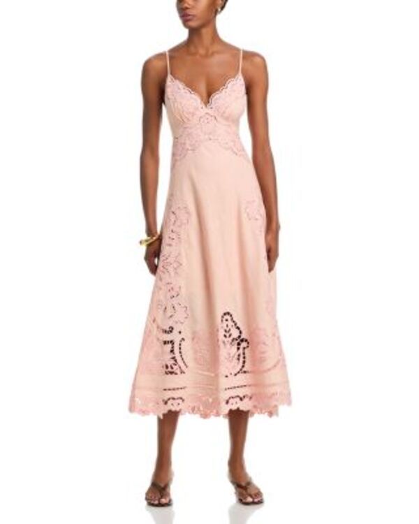ファーム レディース トップス ワンピース ミディ FARM Rio Richelieu Slip Midi Dress Light Pink ピンク 57,090円