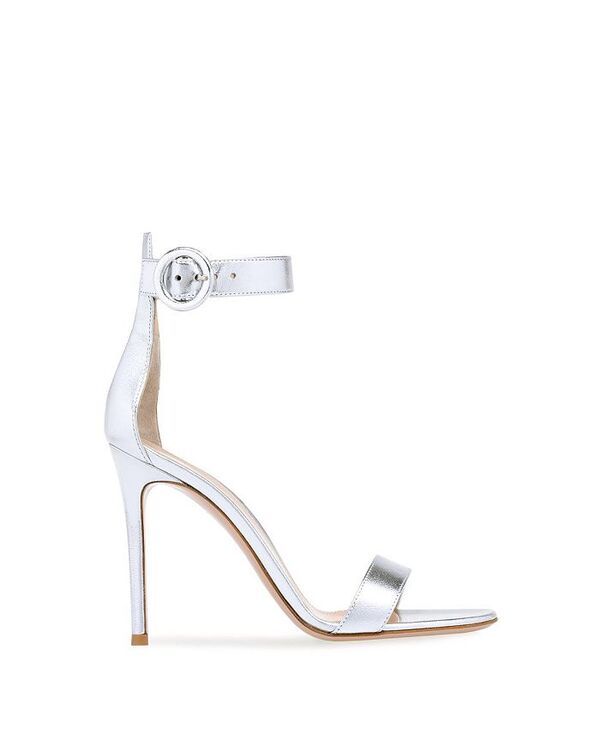 ジャンヴィト ロッシ レディース シューズ サンダル ヒール Gianvito Rossi Womens Portofino 105 High Heel Sandals Silver シルバー