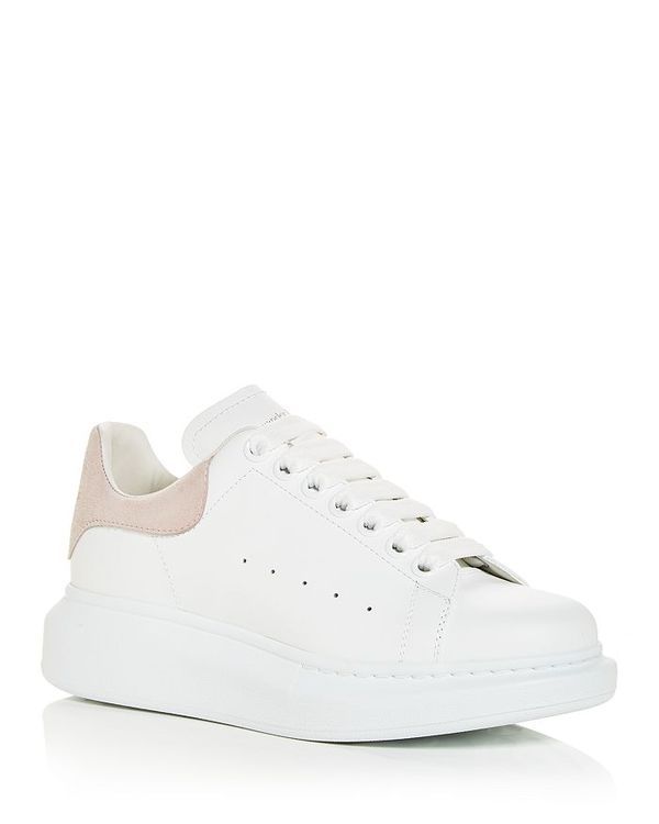アレキサンダー・マックイーン レディース シューズ ヒール スニーカー スエード Alexander McQUEEN Womens Oversized Suede Heel Detail Sneakers WhitePastel ホワイト 103,840円