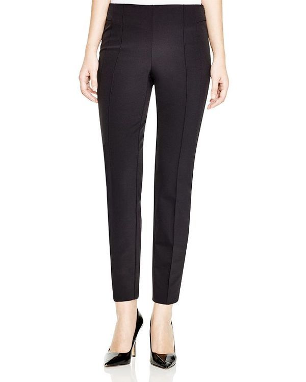 ラファイエットワンフォーエイト レディース ボトムス カジュアルパンツ パンツ Lafayette 148 New York Acclaimed Stretch Slim Pintuck City Pants Black ブラック