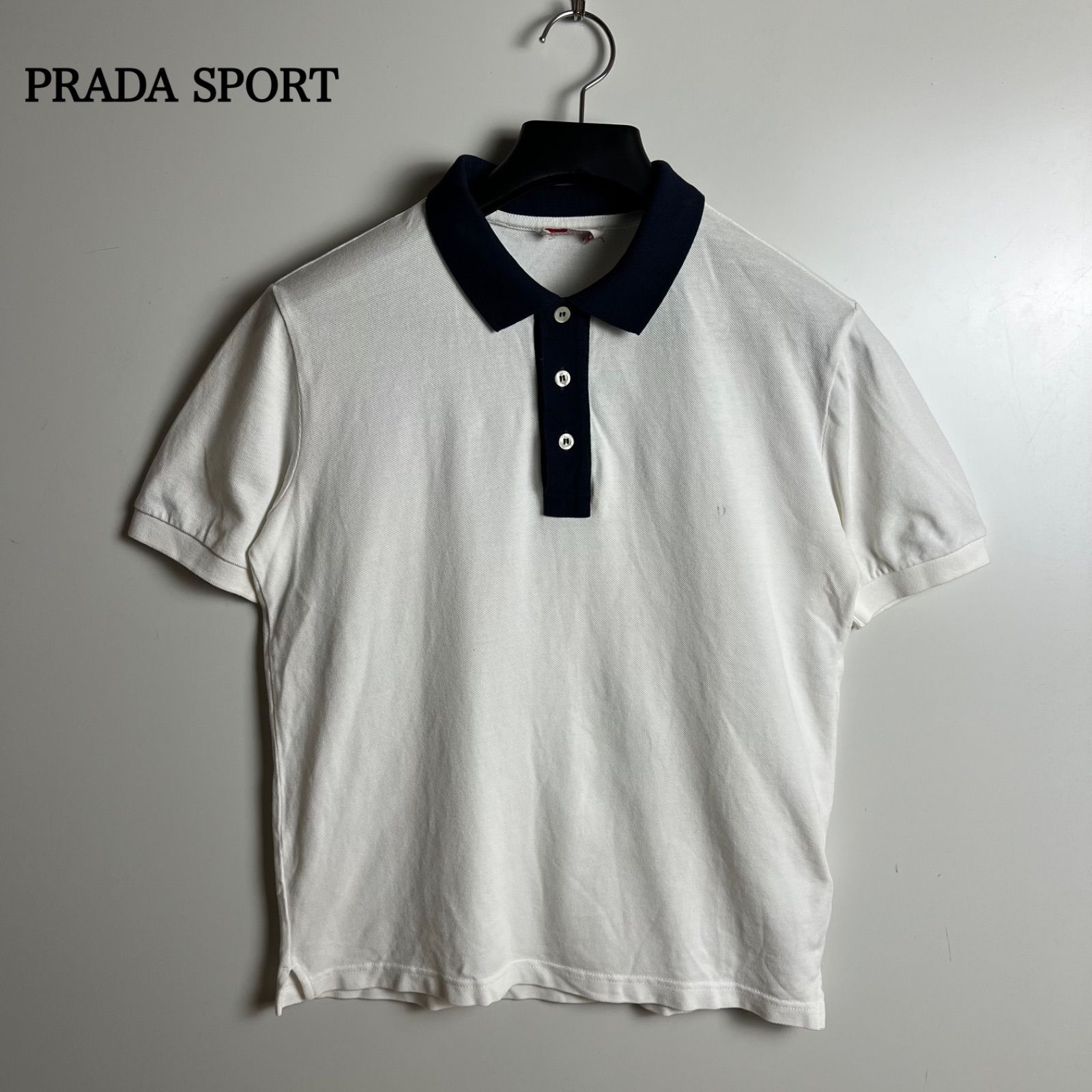 PRADA SPORT 00s archive POLO shirts M プラダスポーツ シンプル