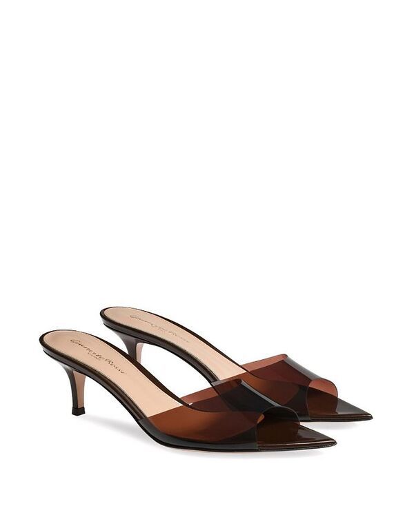 ジャンヴィト ロッシ レディース シューズ サンダル Gianvito Rossi Womens Elle 55 Mules Brown TPU ブラウン