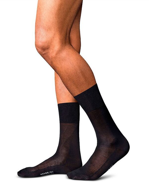 ファルケ メンズ トップス ワンピース ナイロン シルク Falke No 4 Silk Nylon Dress Socks Black ブラック